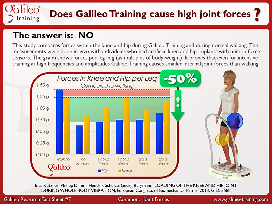Galileo Research Facts No. 7: Does Galileo Training cause high joint forces?
